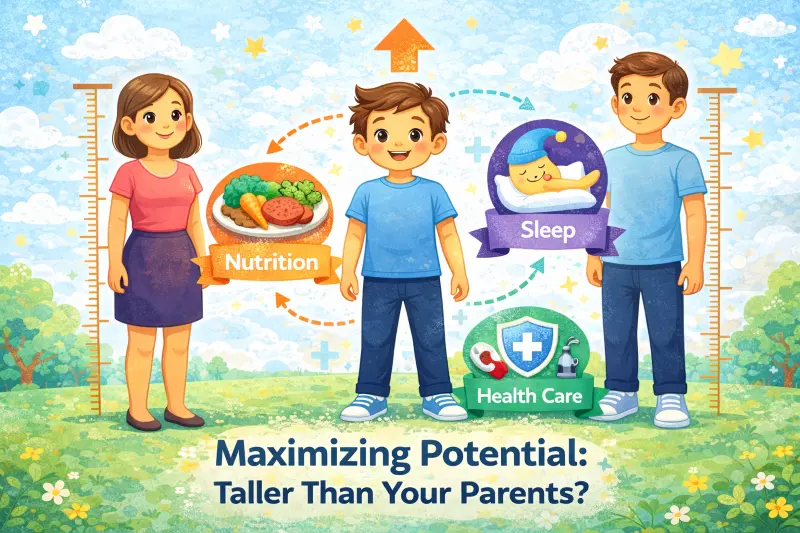 How to become taller than parents - factors that help children reach their maximum genetic height potential